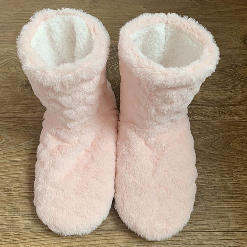 Pantufa Bota Feminina Corações